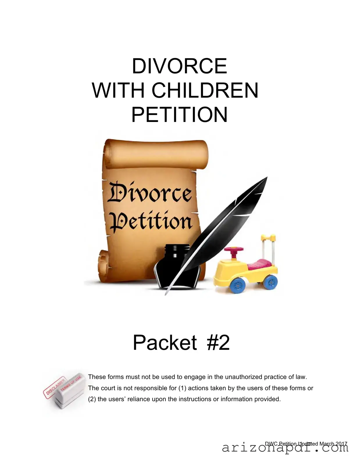 Fill in a Valid Arizona Divorce Petition Template