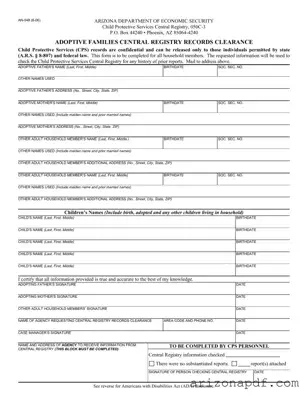 Fill in a Valid An 048 Arizona Template