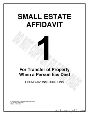 Fill in a Valid Arizona Estate Template