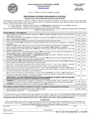 Fill in a Valid Arizona Li 214 244 Template